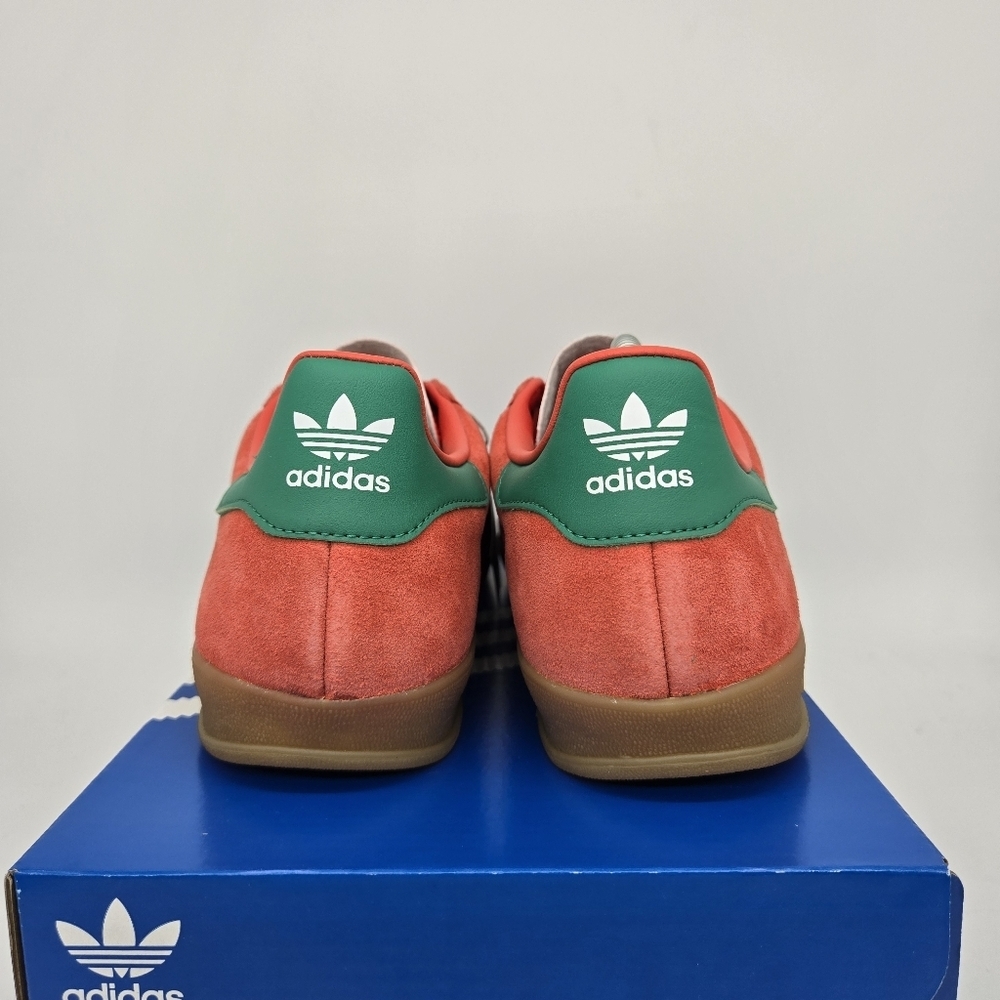 New Adidas Gazelle Indoor 'Preloved Scarlet Court Green' Men's Shoes Size 12 - Picture 4 of 8